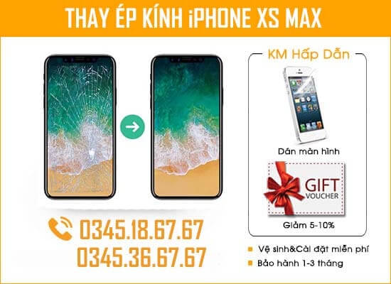Thay Ép Kính Kính iPhone Xs Max Đà Nẵng Taochat.vn