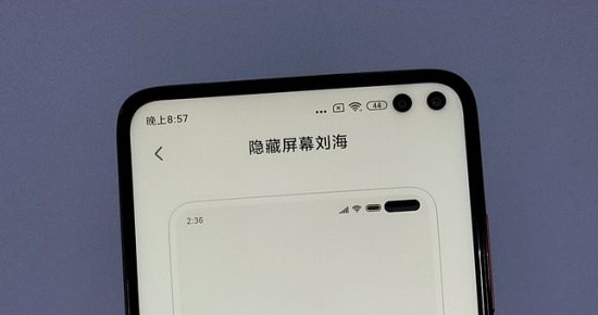 Camera trước Xiaomi Redmi K30